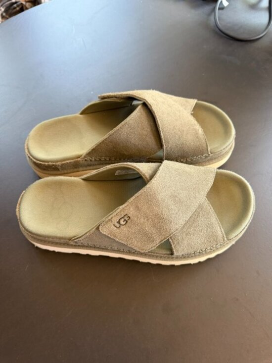 UGG Shoes - Ugg Slide Sandal Green Velcro Size 10
